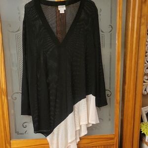 Jordan Taylor Black Mesh Top Or Beach Cover Up Worn Once